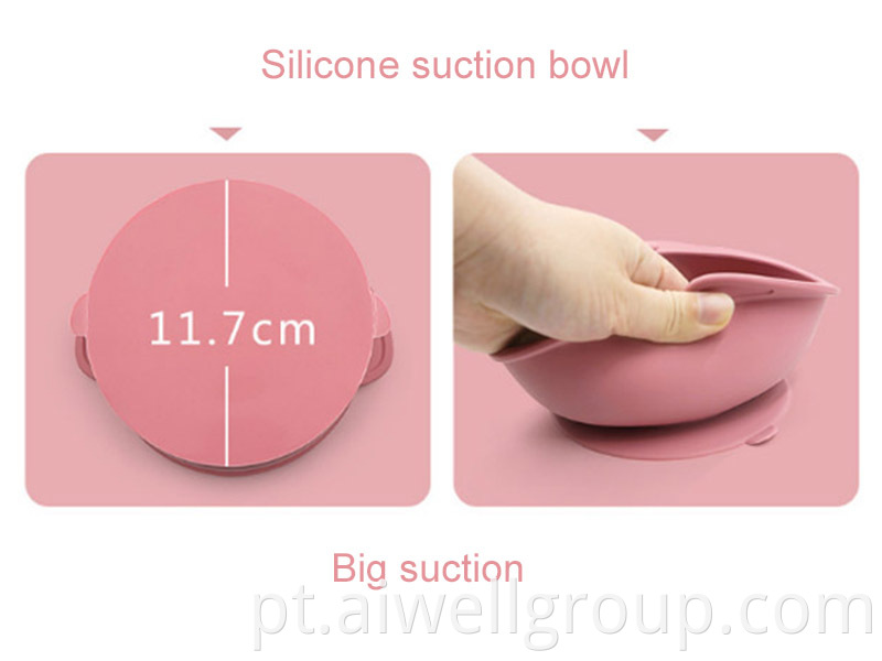 Baby Cute Silicone Suction Bowl